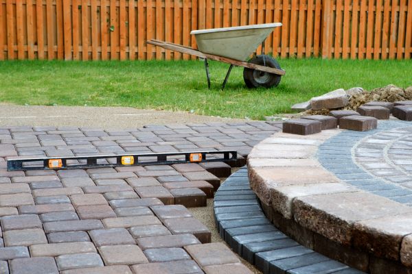 Patio Brick Installation in Saratoga Springs
